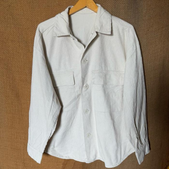 GU by Uniqlo Oversized Corduroy Creamy Jacket Man