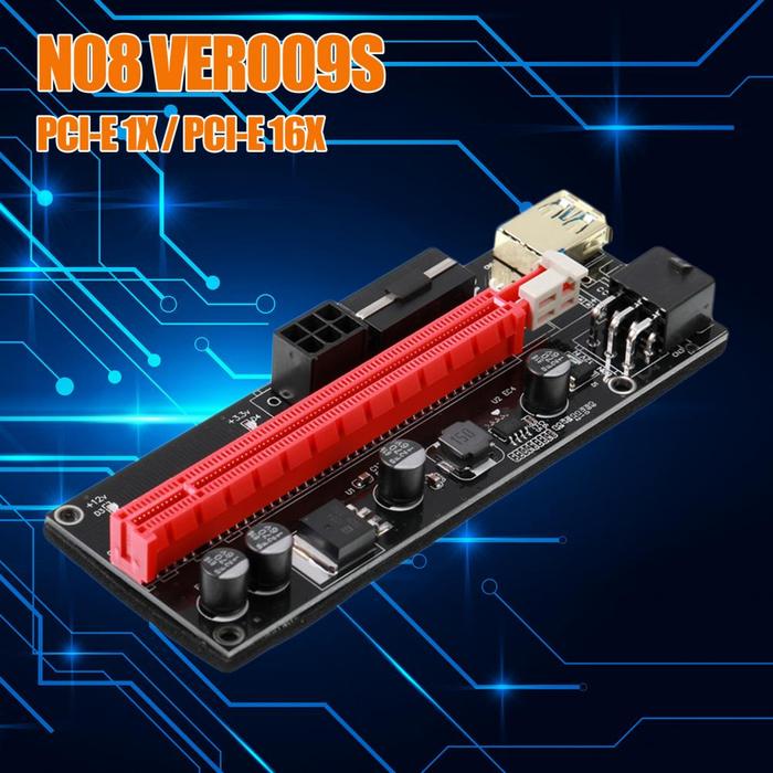 N08 VER009S PCI-E Riser Card Professional Stable Power Supply USB