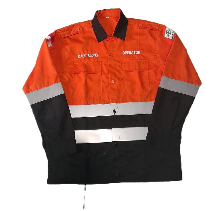 wearpack atasan safety / seragam kerja proyek operator / baju kerja lapangan bisa custom