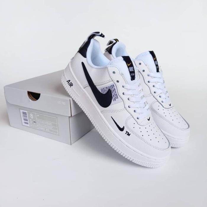 Sepatu Nike Af 1 Low 1'07 Lv8 Utility White White Black