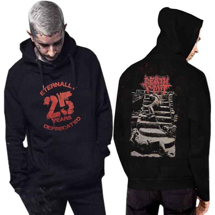 Sweater Death Vomit 25 Years Eternally Deprecated Hoodie Jumper Bahan Cotton Fleece