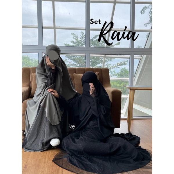 Raia TaqwaWear Gamis Khimar Cadar Set King Royal MURAH