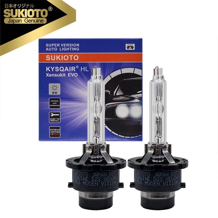 2PCS SUKIOTO JAPAN 55W D2S Xenon Light D2R 6000K D4S HID 3000K D4R HID Xenon MUGENVISION Xenon High