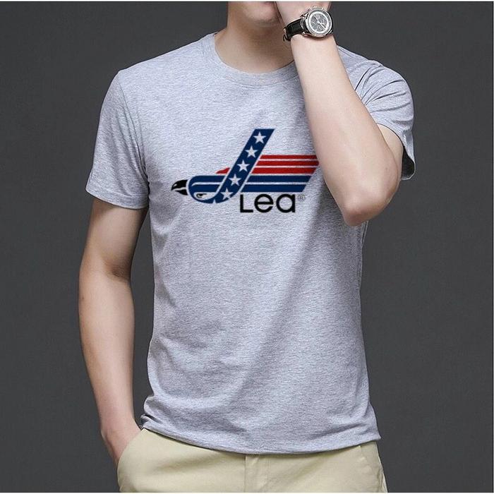 Kaos Cotton Combed 24s Lengan Pendek Tebal Lea Original Pria dan Wanita