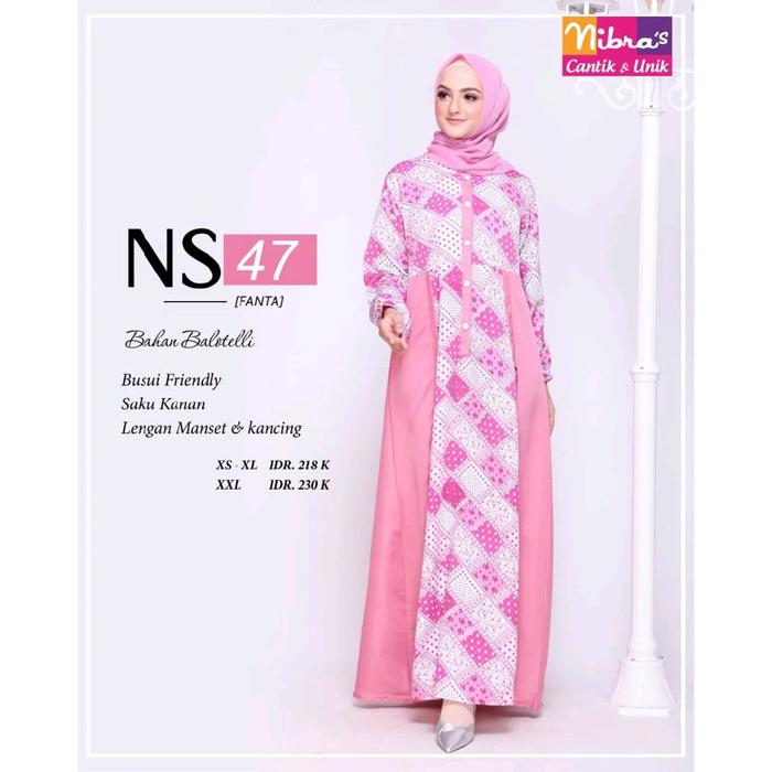 gamis Nibras ns 47 (ORI) Muslim Wanita