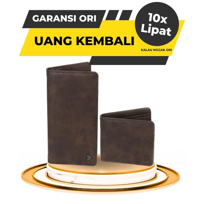 Dompet Lipat Kalibre no Eiger Sn Brown Dompet Panjang Pria Cowok Cowo Original