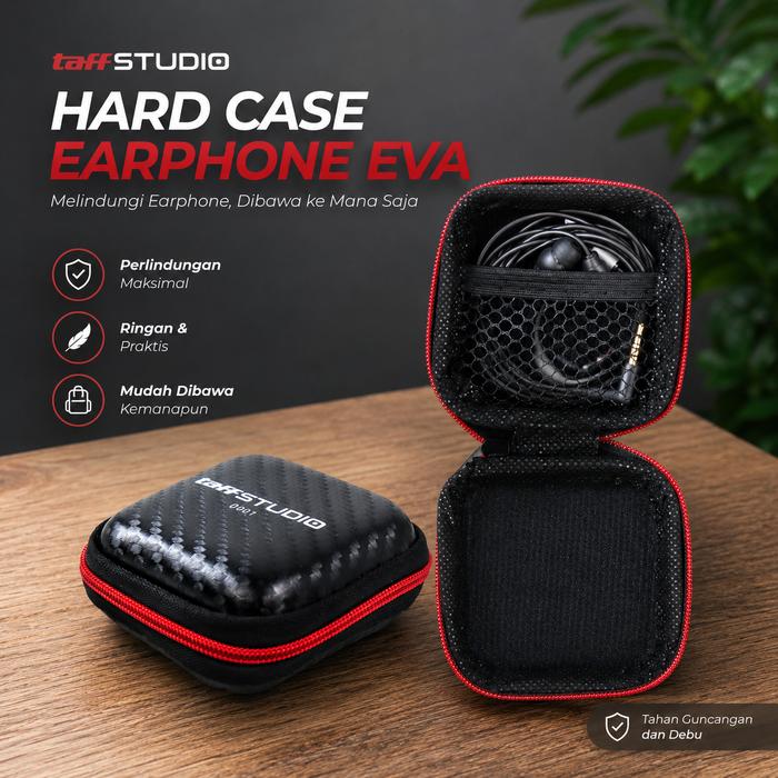Mtos Mall | Hard Case Earphone | Tas Earphone EVA | Pelindung Earphone Mini
