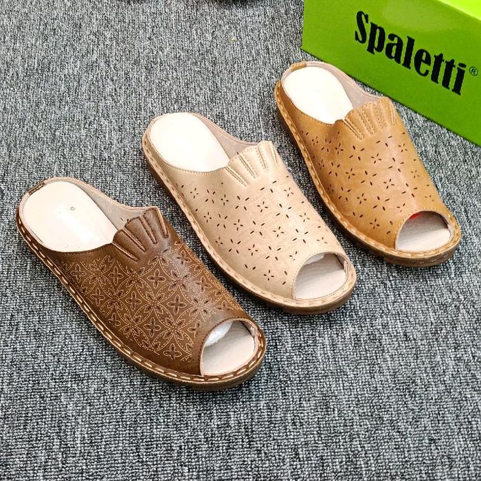 Sandal wedges Spaletti ORI import Best Seller