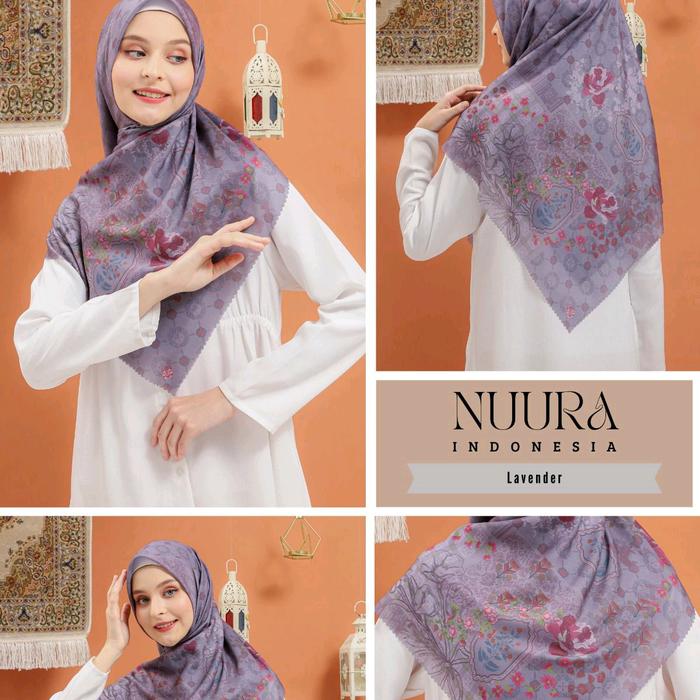 NUURA - LAVENDER SIGNATURE SCARF VOAL HIJAB SEGI EMPAT
