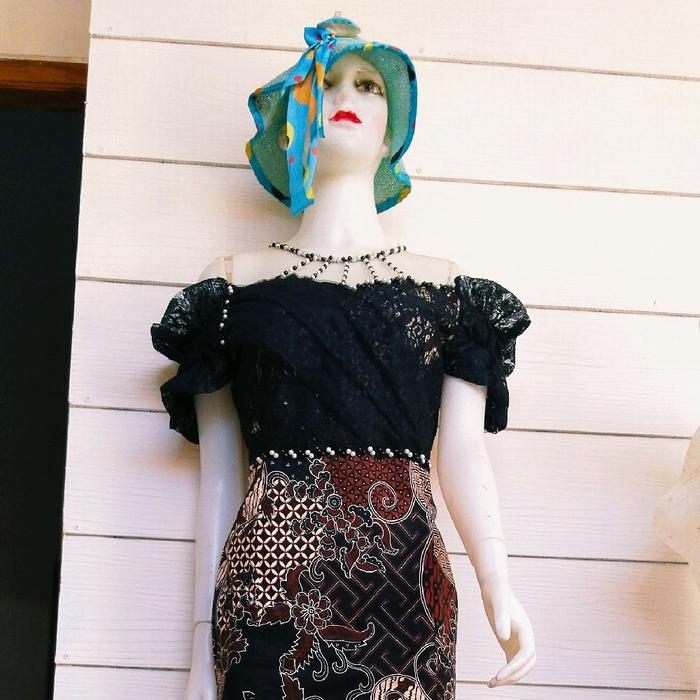 gaun singer, dres pesta, gaun batik modern, gaun wisuda