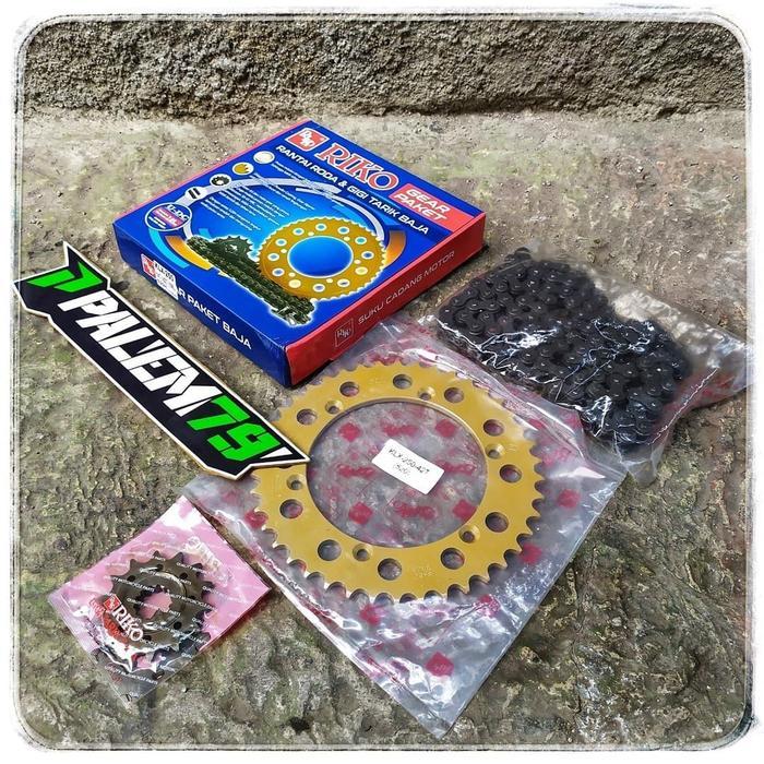 Gear Set KLX 250 Paket Gir Depan 14 Belakang 42 Rantai 520 106L KLX250