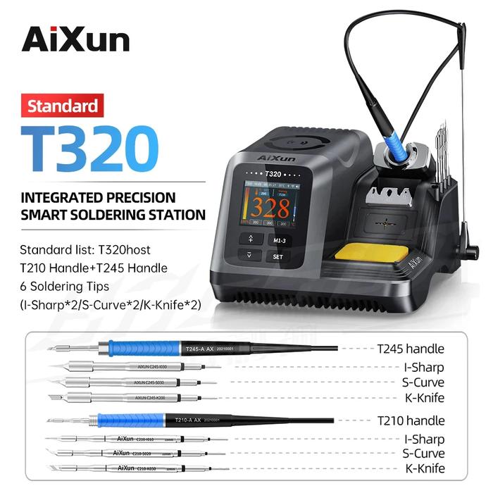 JCID AIXUN T320 alat Solder, alat Solder cerdas dengan T245 T210