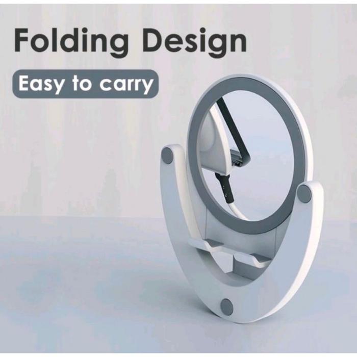 Phone Holder Meja Cermin Stand Hp Tablet Folding Desktop Universal Hd-47