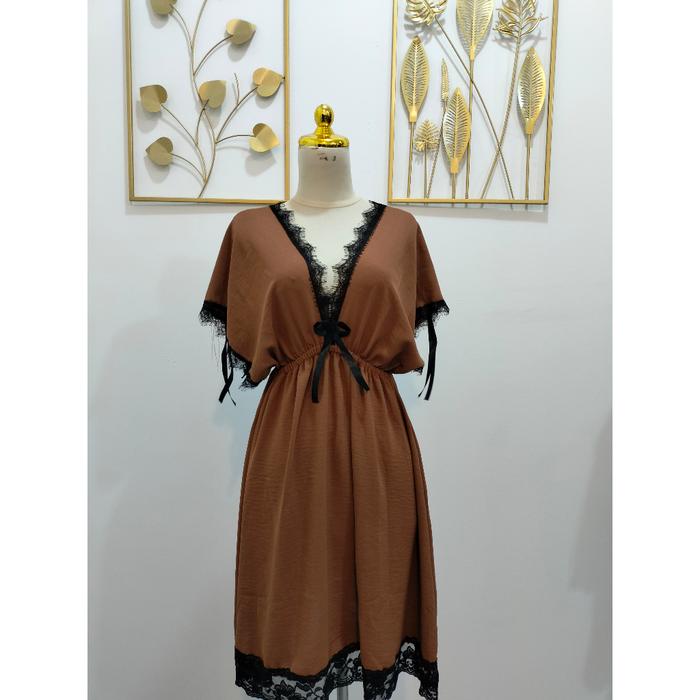 Daster Jumbo Crinkle  Baju tidur wanita  Dress jumbo crinkle  Lingerie jumbo crinkle (371)