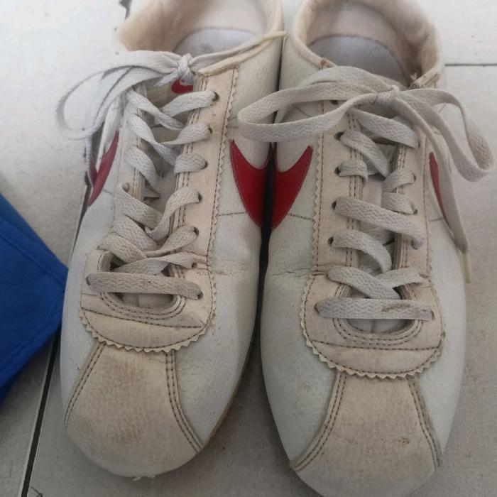 Sepatu Nike Cortez Forest Gump White Red Second Branded ORIGINAL