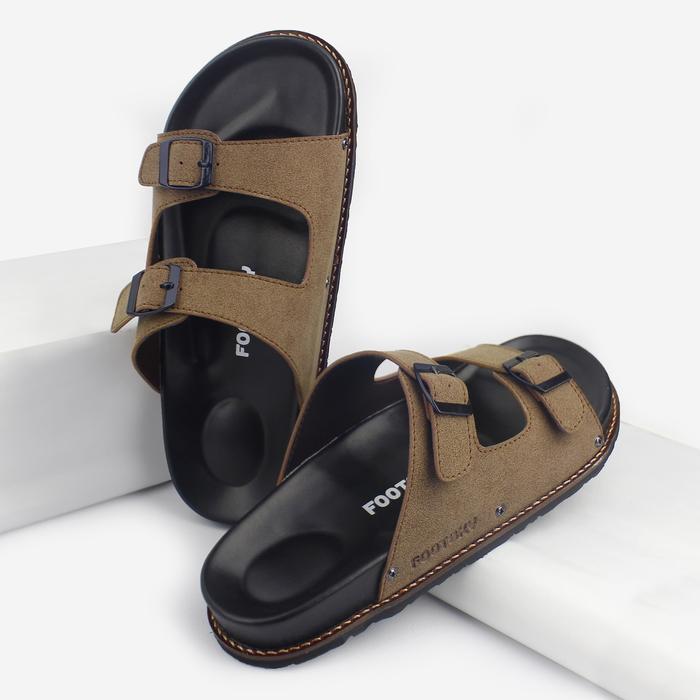 ED Eight Dream x Footsky - Martis Brown Sandal Casual Pria Wanita Sendal Main Kasual Modern Gaul Ori