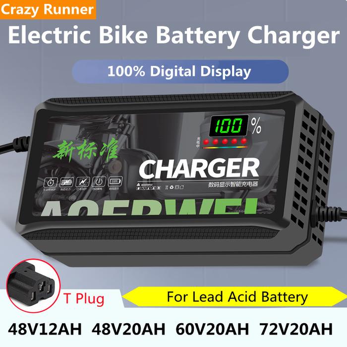 48V 12AH / 48V 20AH / 60V 20AH / 72V 20AH Tampilan Digital Shutdown