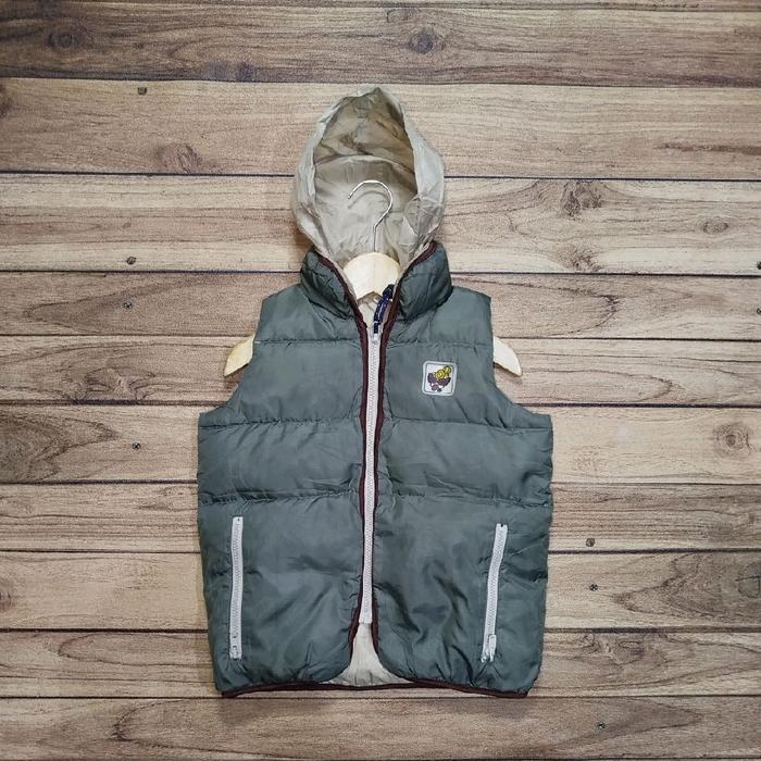 Vest/Rompi Hysteric Glamour Reversible Packable kids size 90 ( 2-3 tahun)