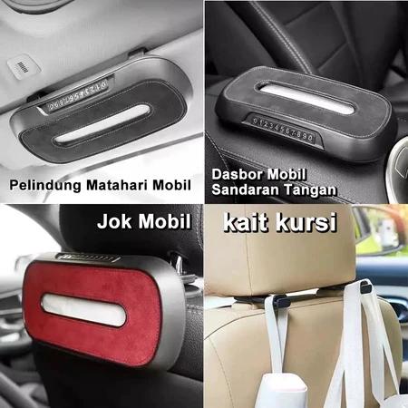 Tempat Tisu Mobil Gantung Hanger Kulit Kotak Tisu Mobil Mewah Car Box