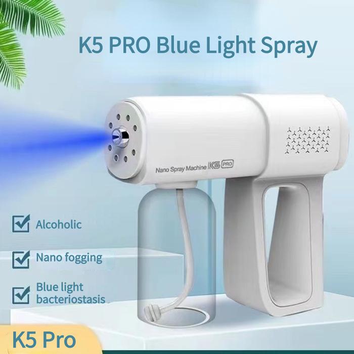 K5/K5pro 380ML Nano Atomization Remote Blue Light Disinfection Handheld Spray Disinfection Spray Gun