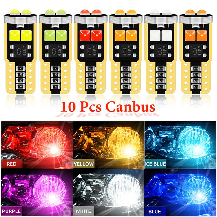 10PCS W5W LED T10 LED t10 W5w led bulbs Canbus led Clearance light