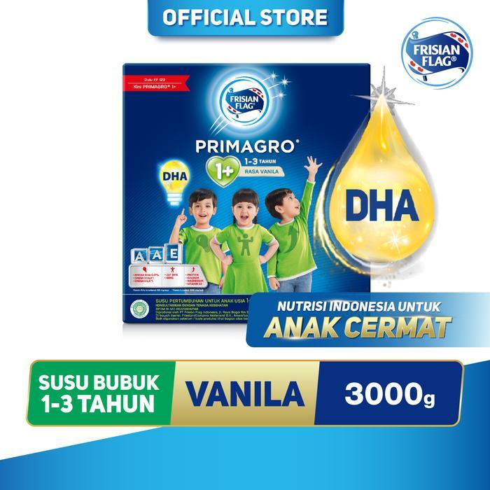 Frisian Flag Primagro 1+ Vanila 3000g Susu Bubuk Pertumbuhan Anak 1-3 Tahun