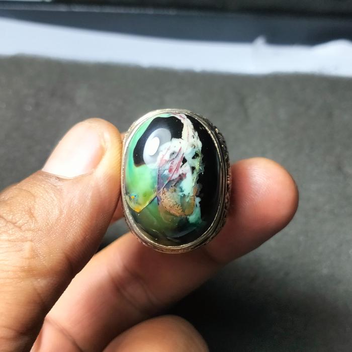 Cincin Batu Akik Garut Marsih - BGT125 - Model Terbaru