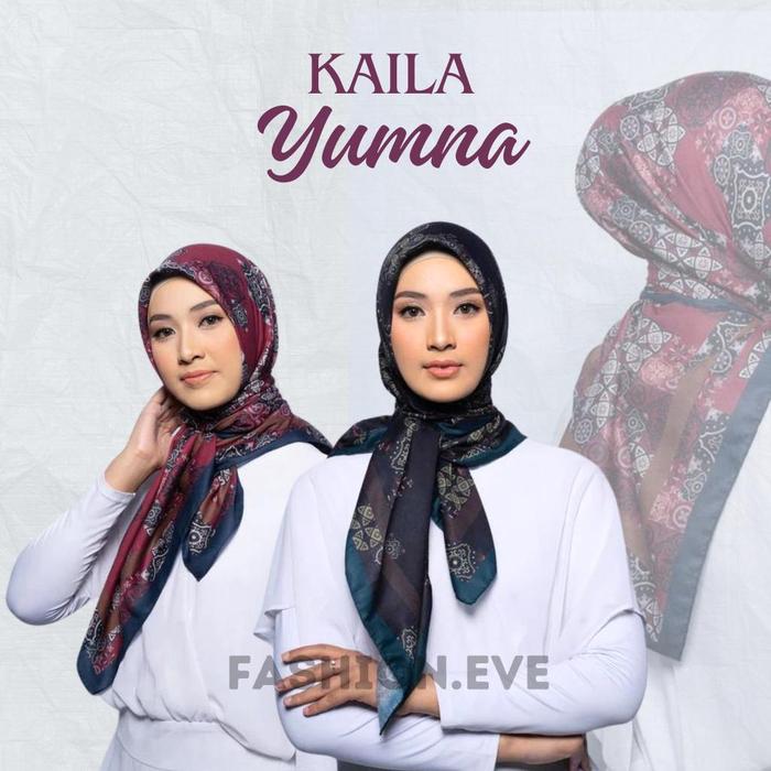 Ready Elzatta Hijab Kerudung Krudung Segi Empat Segiempat Motif Terbaru Elzatta Kaila Yumna
