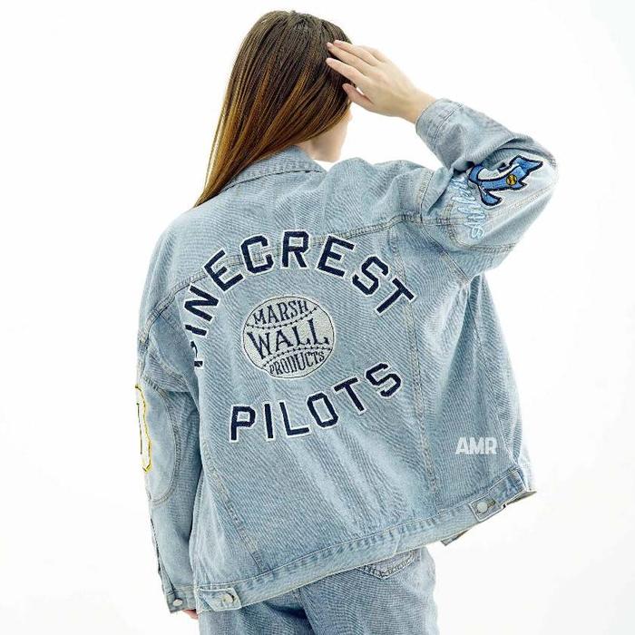 READY AMR ORIGINAL -  PILOTS 539 - JACKET JEANS OVERSIZE  TOXIC