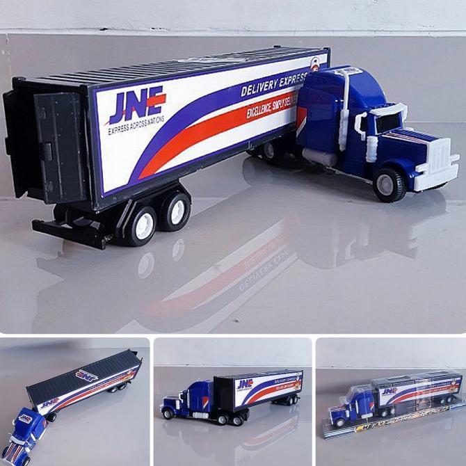 (Cooger) Mainan Truk Kontainer Besar -Mobil Mobilan Container Truck Box Trailer