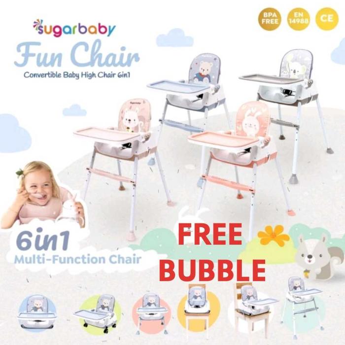 Ready Sugar Baby Fun Chair Convertible Baby High Chair 6In1 Cbks Murah