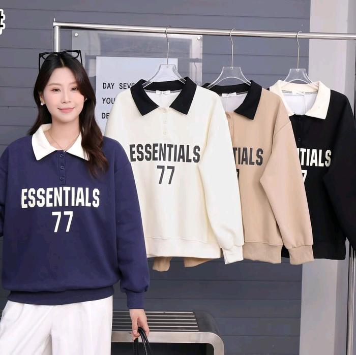 Atasan Kaos Essentials Import