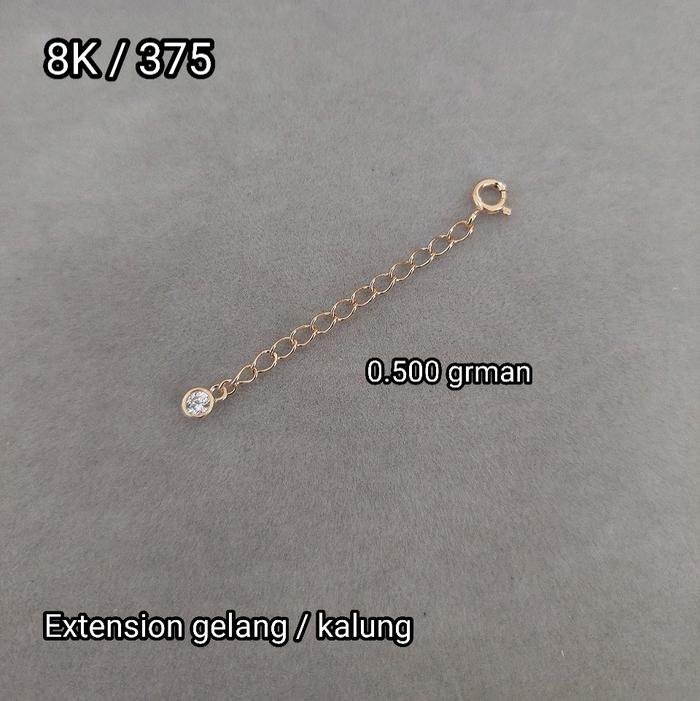 Extension tambahan rantai kalung / gelang (02) 8K / 375