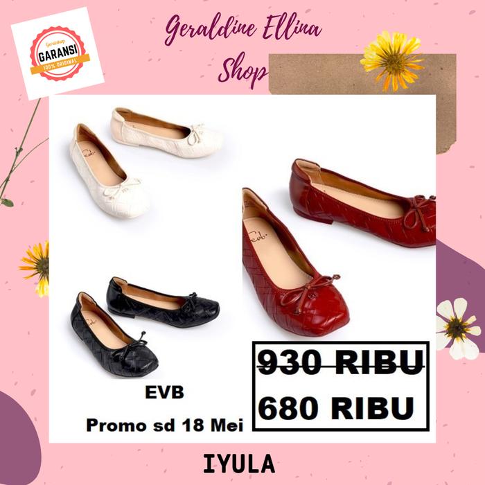 Sepatu flat shoes wanita seri IYULA EVB SALE original 100%