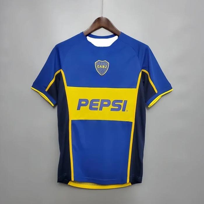 2025 New T-shirt NO.1 3D Cool Print Retro 2002 Boca Juniors Home Jerseys Juniors Home No.10 Jersey Q