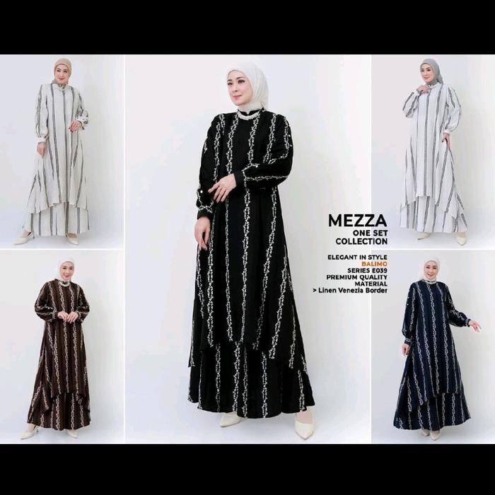 Mezza GAMIS BALIMO CANTIK ELEGAN Elegan in Style Maxi Dress Series EOS9 Premium Quality Linen Venezi