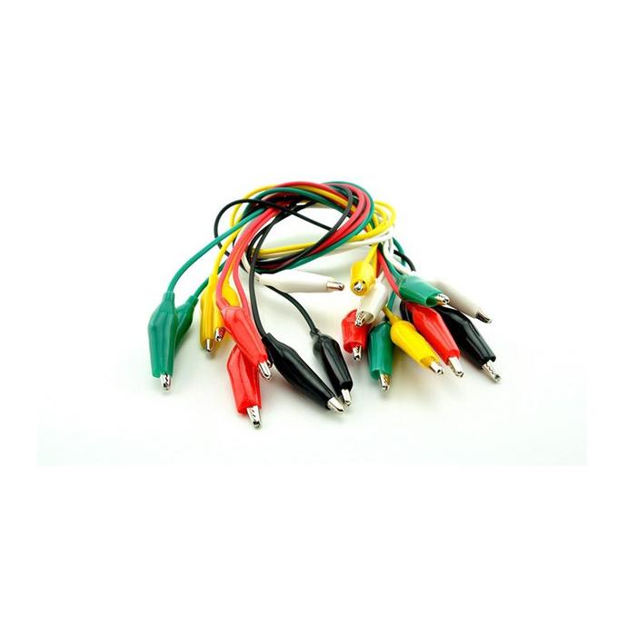 Electric crocodile clip test line double-pointed crocodile clip