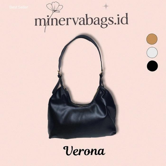 Minervabags Tas Bahu Wanita Hobo Shoulder Bag Verona - Imut Manis Elastis | Kekinian