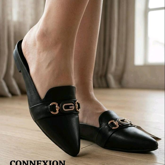 Sepatu Selop Bustong Flat Teplek Cewek Dewasa Fladeo.Connexion Matahari
