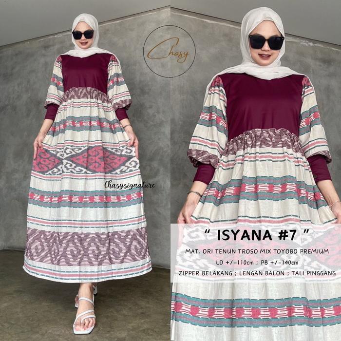 DRESS /GAMIS TENUN TROSO MIX TOYOBO ISYANA DRESS