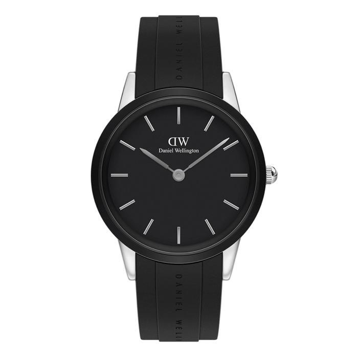 DW Iconic Motion Jam Tangan Rubber Strap Analog Display Couple