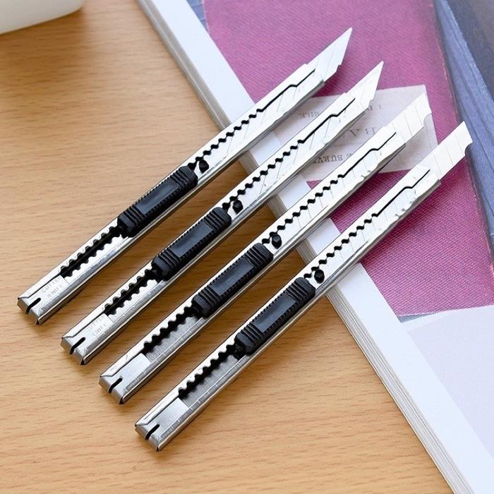 Pisau Cutter Besi Mini / Pisau Cutter Stainless / Cutter Stainless Cutter Renceng Termurah - Cutter 