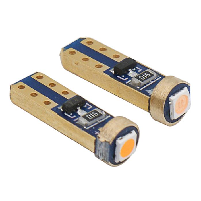 10pcs T5 LED W3W W1.2W Car Interior 1 SMD DC 12V Super bright 3030