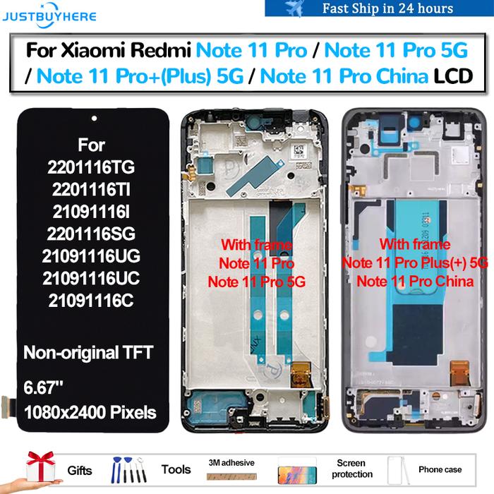 TFT For Xiaomi Redmi Note 11 Pro 5G Note 11 Pro+ Note 11 Pro Plus 5G