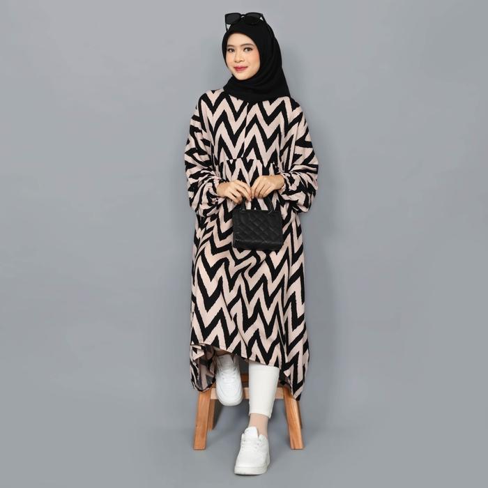 Seffa Midi - Midi Dress Ukuran Jumbo Bahan Katun Rayon