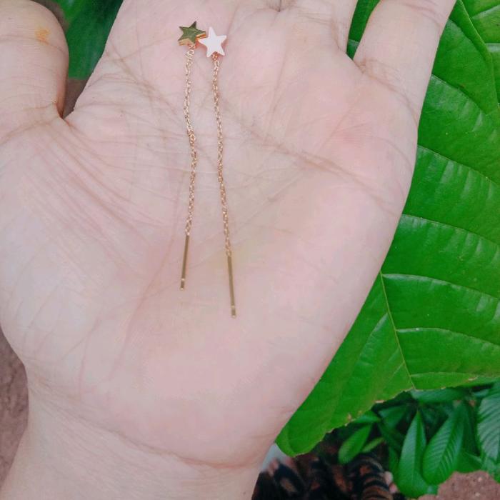 anting titanium bintang jurai panjang