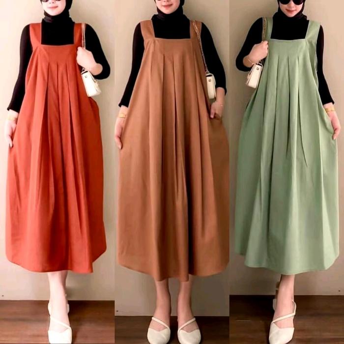 Overall ALula CRINKLE AIRPLOW PREMIUM  Overall terbaru Dress Dewasa Tebal