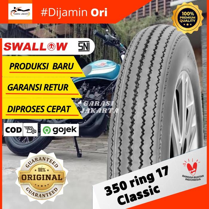 Promo / Terlaris Ban luar motor ring 17 350 swallow klasik japstyle ring 17 350 Terbaik