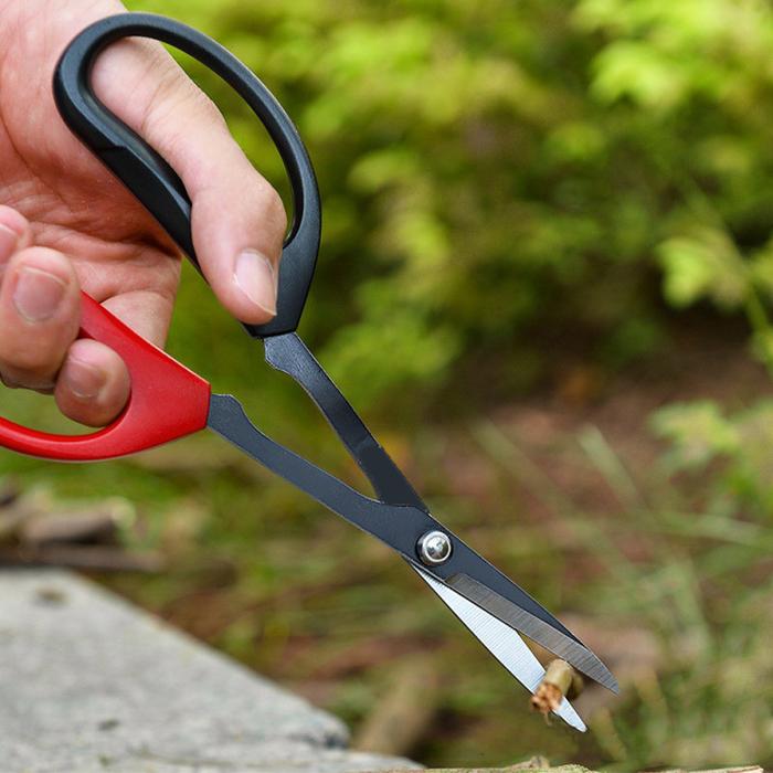 20,5cm Gunting Bonsai Panjang - Gunting Pruning Serbaguna Merah Hitam
