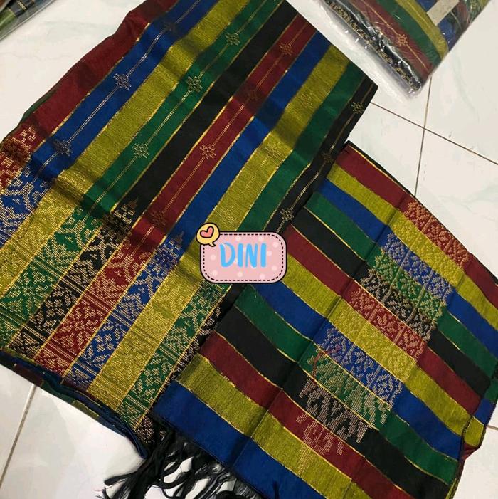 Set Kain + Selendang Songket Tenun Tangan Batubara